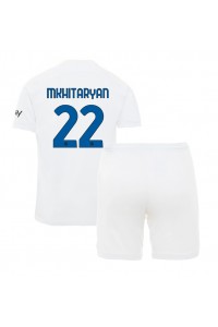 Inter Milan Henrikh Mkhitaryan #22 Babytruitje Uit tenue Kind 2023-24 Korte Mouw (+ Korte broeken)